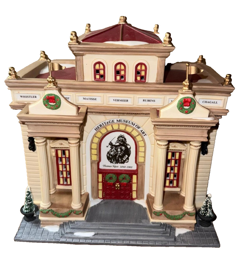 Dept 56 Heritage Museum of Art Christmas in the City 58831 W/Box NO Light